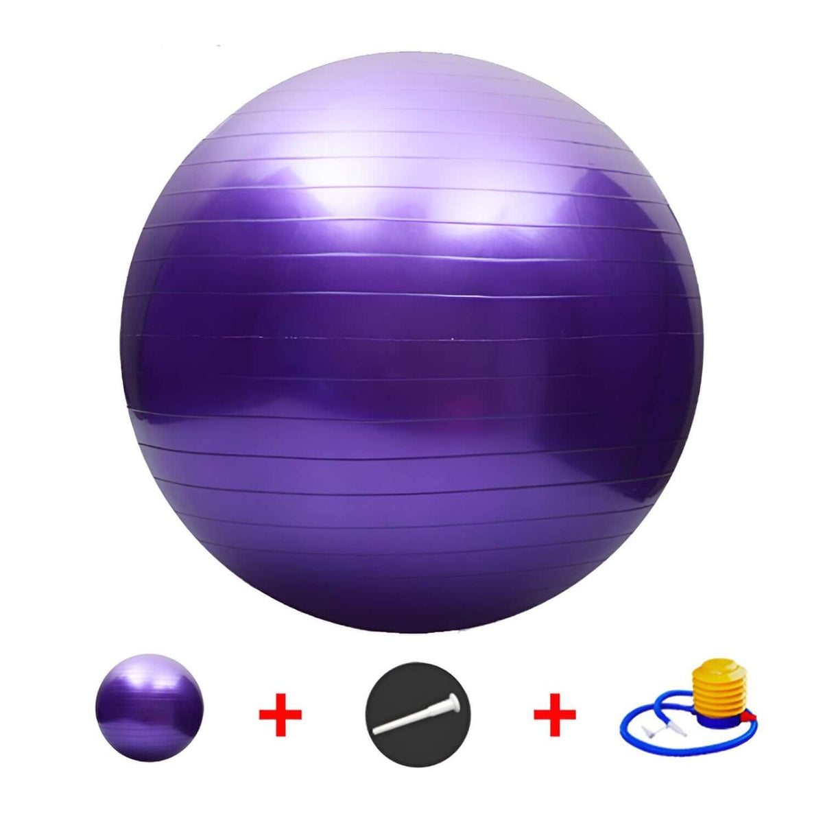 Fortitude Sports Exercise Ball Order Contents - Ball + Stopper + Pump
