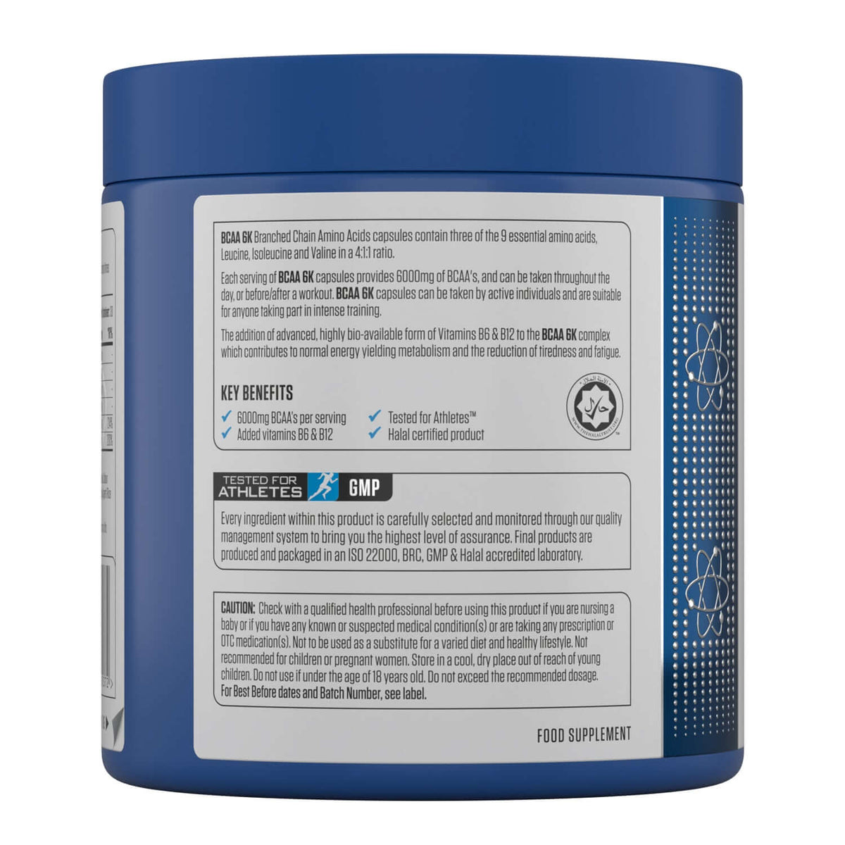 Applied Nutrition BCAA 6K Label