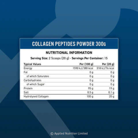 Applied Nutrition Collagen Peptides Nutrition Facts