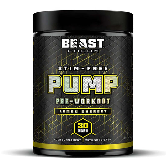 Beast Pharm Pump Size: 30 Svgs Flavour: Lemon Sherbert