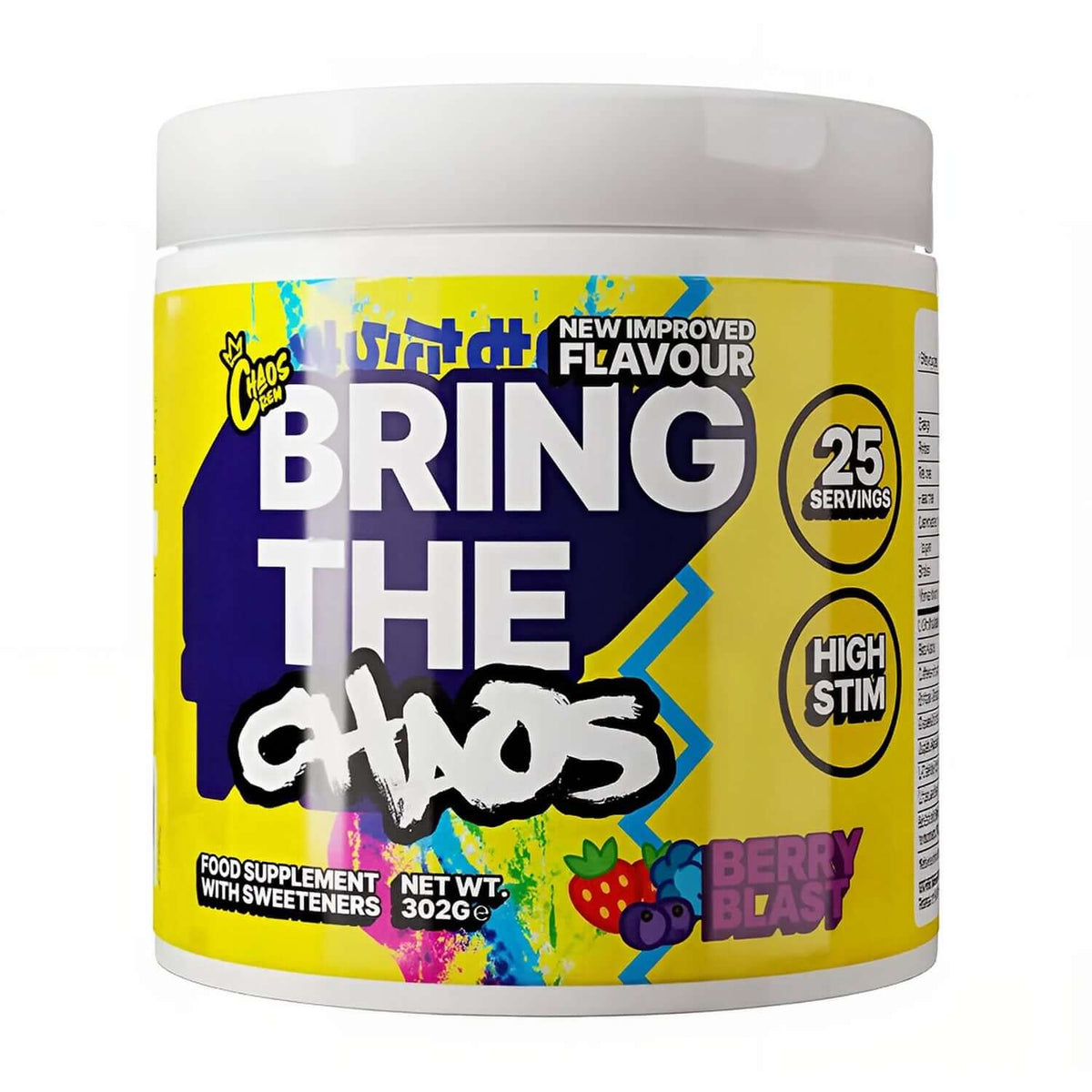 Chaos Crew Bring The Chaos Size: 25 Svgs Flavour: Berry Blast