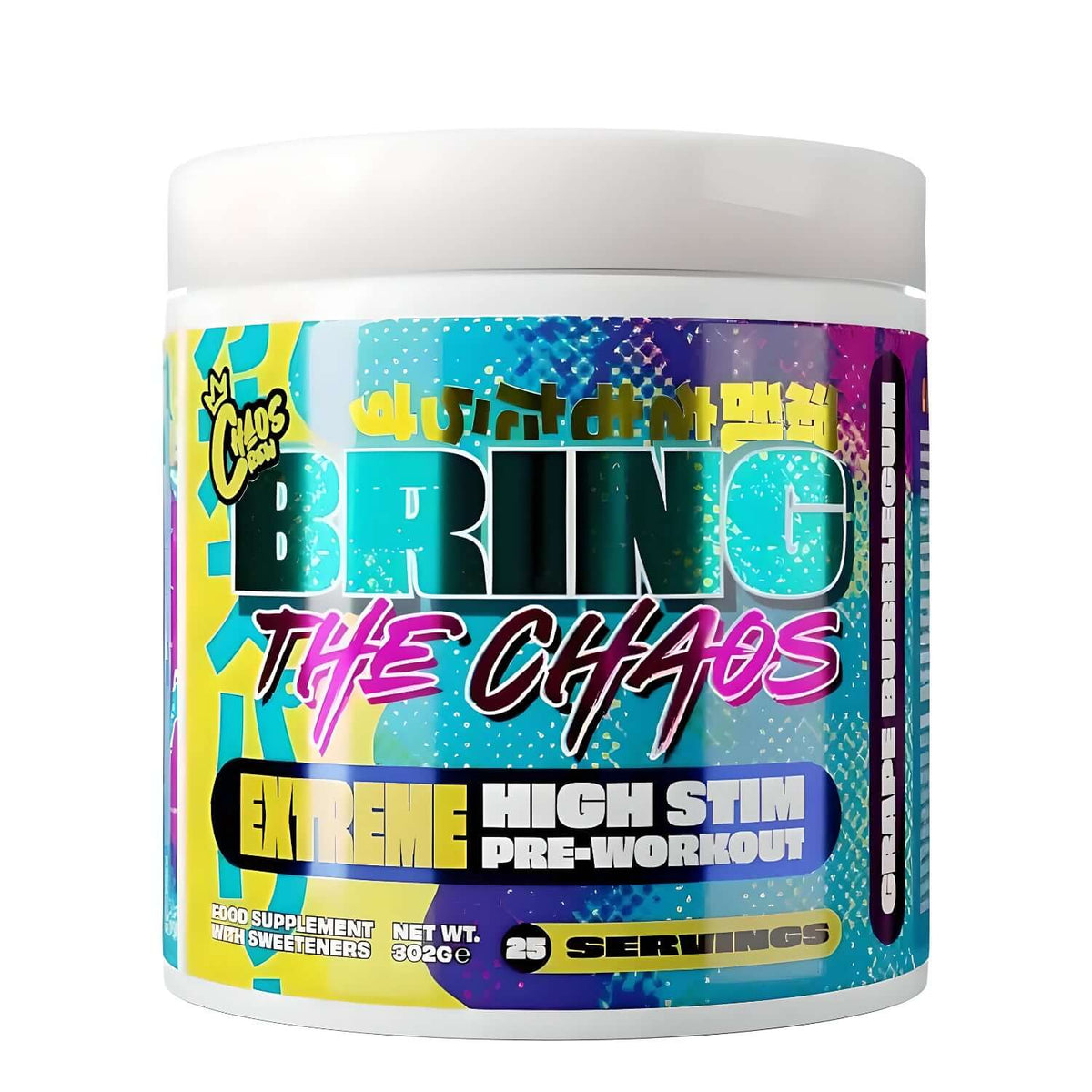 Chaos Crew Bring The Chaos Size: 25 Svgs Flavour: Grape Bubblegum