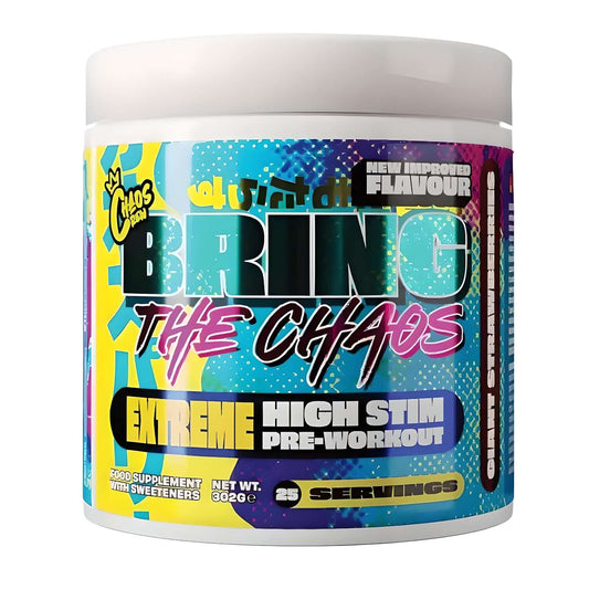 Chaos Crew Bring The Chaos Size: 25 Svgs Flavour: Giant Strawberries