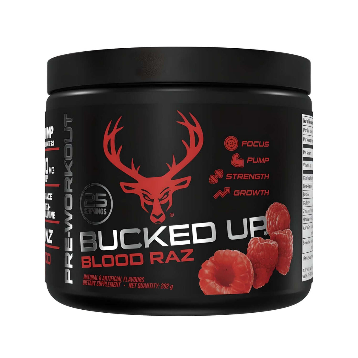 Bucked Up Pre Workout Size: 25 Svgs Flavour: Blood Raz