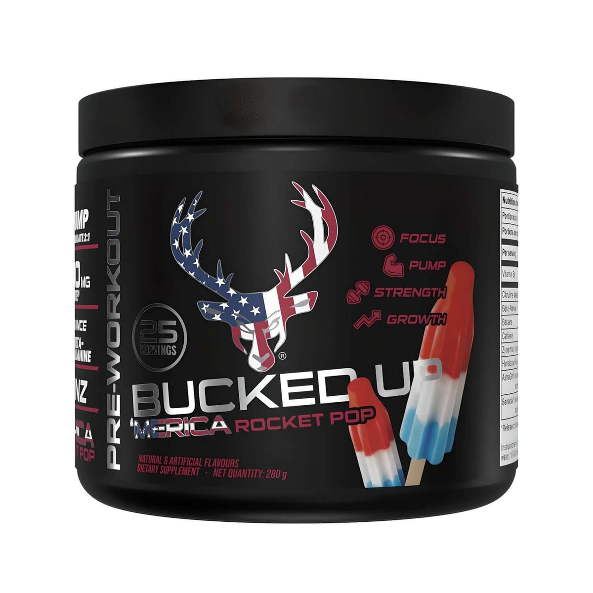 Bucked Up Pre Workout Size: 25 Svgs Flavour: Rocket Pop