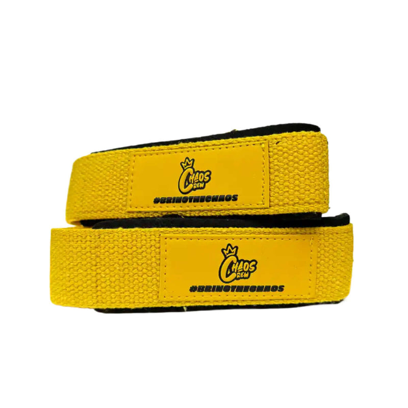 Chaos Crew Lifting Straps Colour: Yellow
