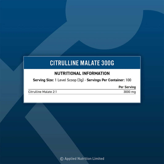 Applied Nutrition Citrulline Malate Nutrition Facts
