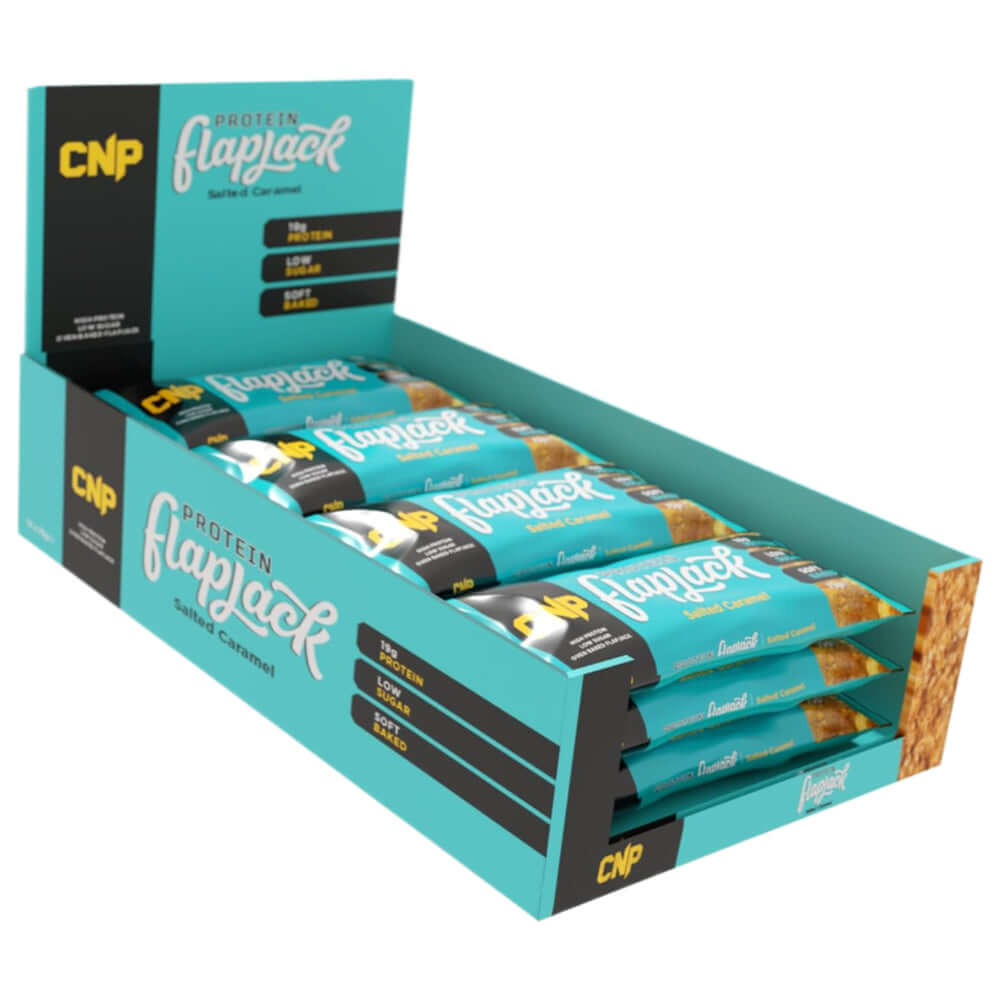 CNP Protein Flapjacks Size: 12 x 75g Flapjacks Flavour: Salted Caramel