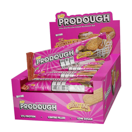 CNP Prodough Bars Size: 12 x 60g Bars Flavour: The Biscuit One
