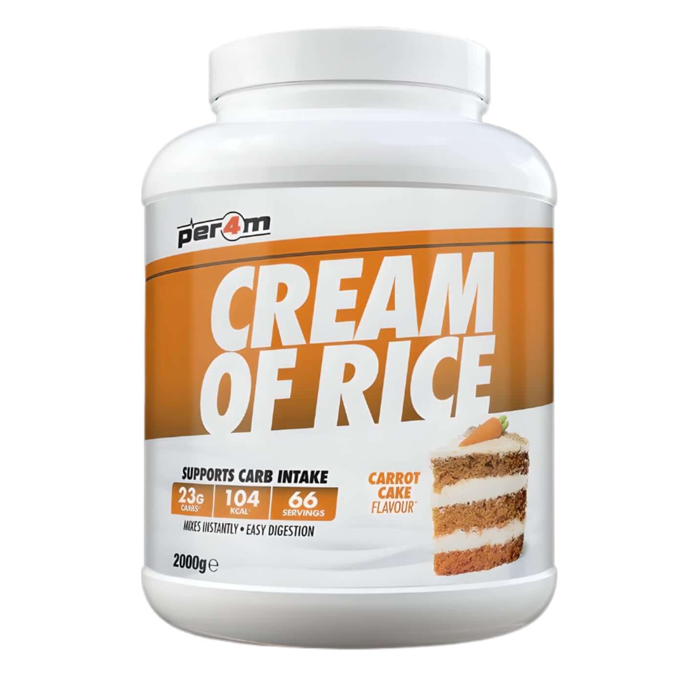 Per4m Cream Of Rice Size: 2kg Flavour: Carrot Cake