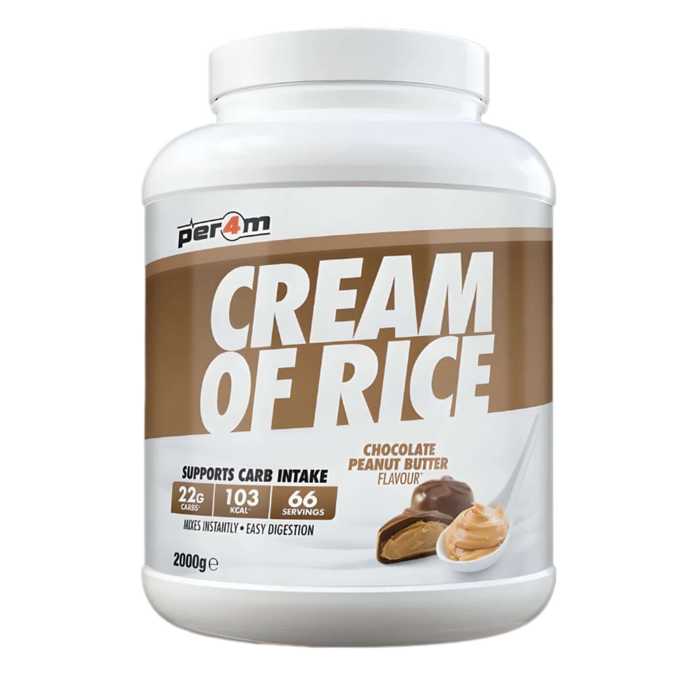 Per4m Cream Of Rice Size: 2kg Flavour: Chocolate Peanut Butter