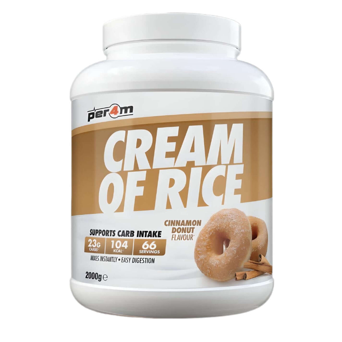 Per4m Cream Of Rice Size: 2kg Flavour: Cinnamon Donut