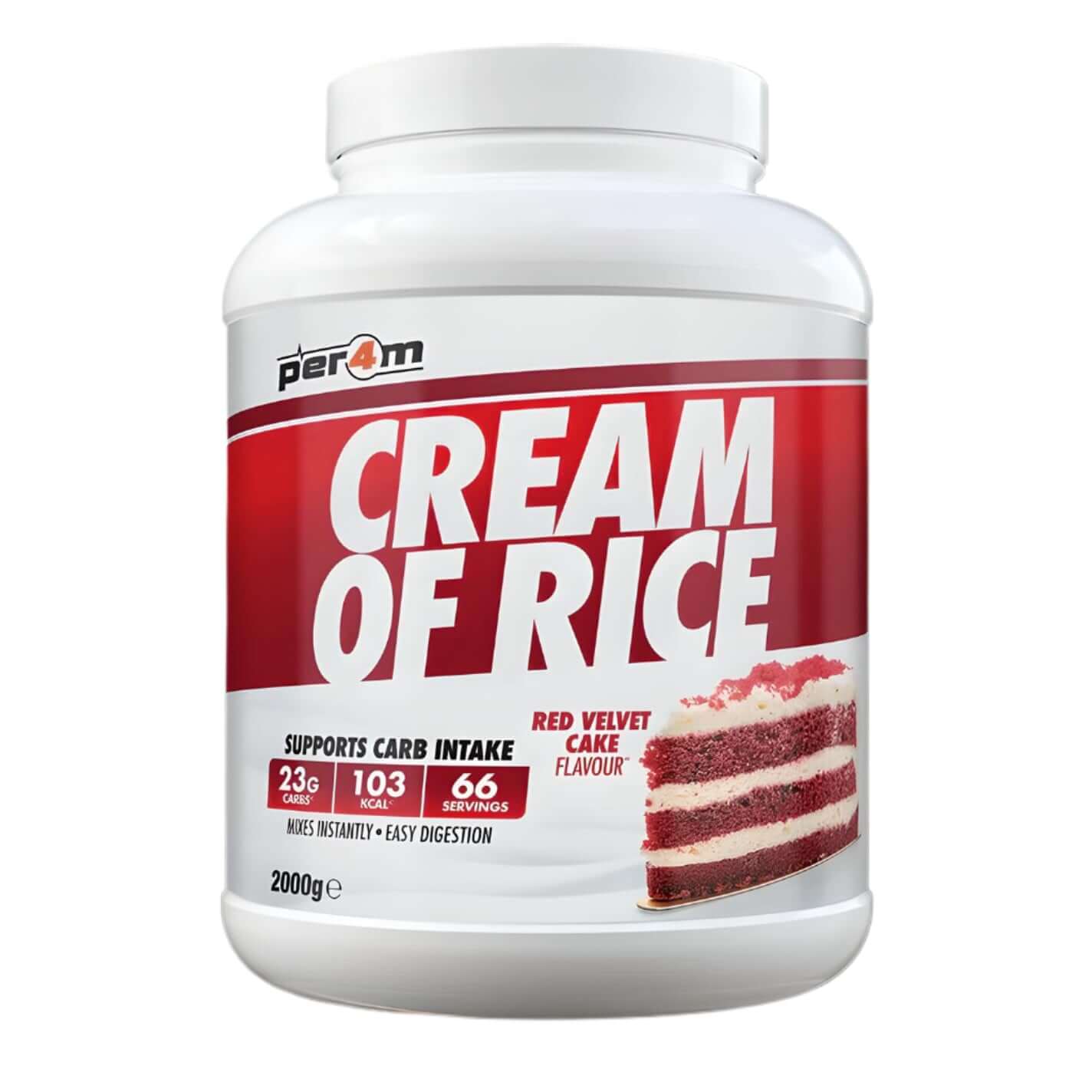 Per4m Cream Of Rice Size: 2kg Flavour: Red Velvet Cake