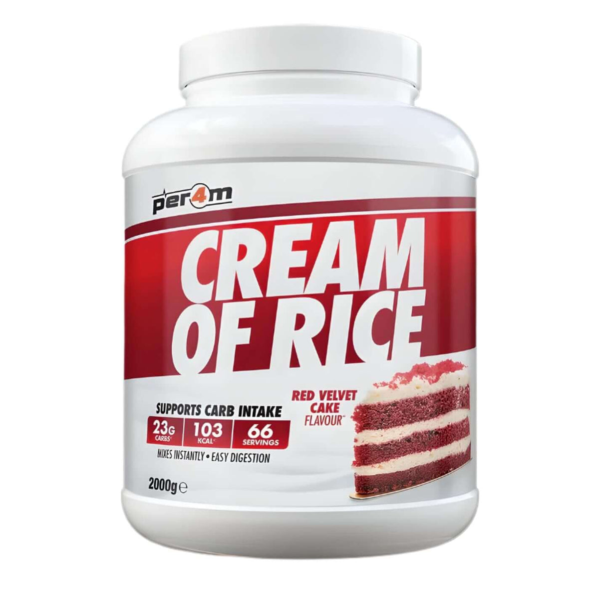 Per4m Cream Of Rice Size: 2kg Flavour: Red Velvet Cake