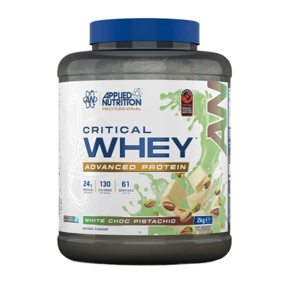 Applied Nutrition Critical Whey Size: 2kg Flavour: White Chocolate Pistachio