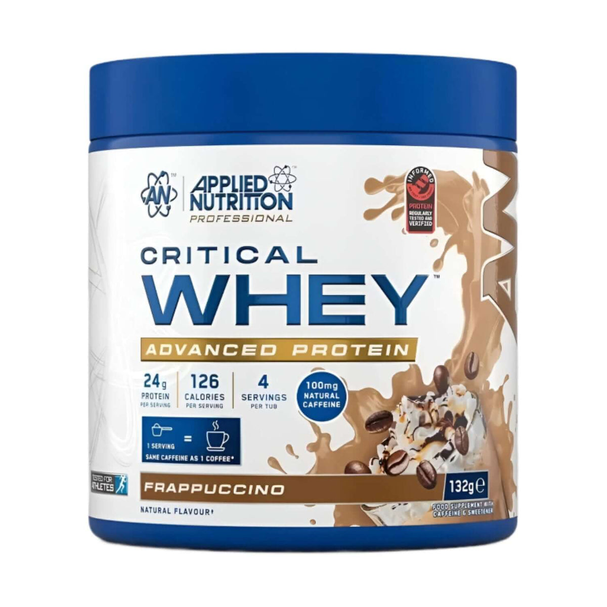 Applied Nutrition Critical Whey Sample Tub Size: 132g Flavour: Frappuccino
