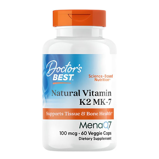 Doctor's Best Natural Vitamin K2 MK7 100mcg Size: 60 Capsules