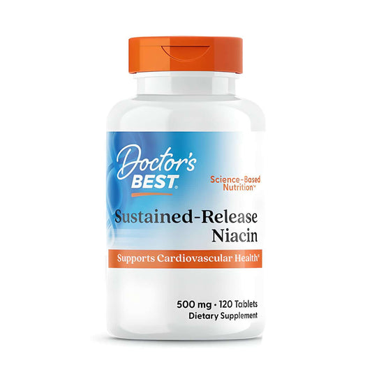 Doctor's Best Time Release Niacin 500mg Size: 120 Tablets