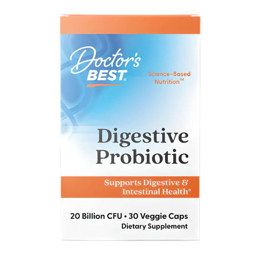 Doctor's Best Digestive Probiotic 20 Billion CFU Size: 30 Capsules