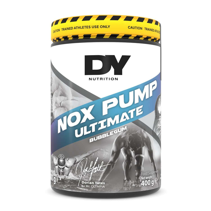 Dorian Yates Nutrition NOX Pump Ultimate Pre-Workout Size: 400g Flavour: Bubblegum