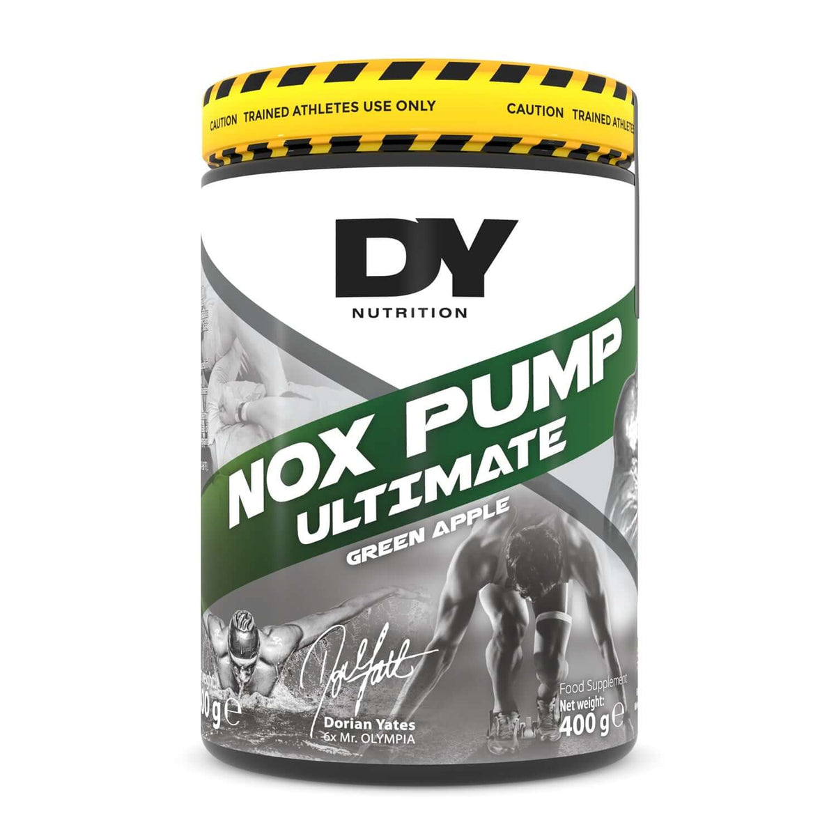 Dorian Yates Nutrition NOX Pump Ultimate Pre-Workout Size: 400g Flavour: Green Apple