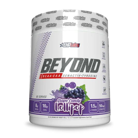 EHP Labs Beyond BCAA + EAA Size: 60 Svgs Flavour: Grape