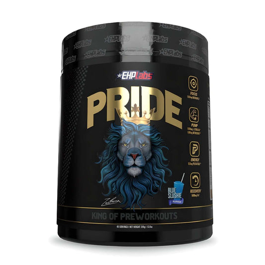 EHP Labs Pride Pre Workout Size: 20/40 Svgs Flavour: Blue Slushie