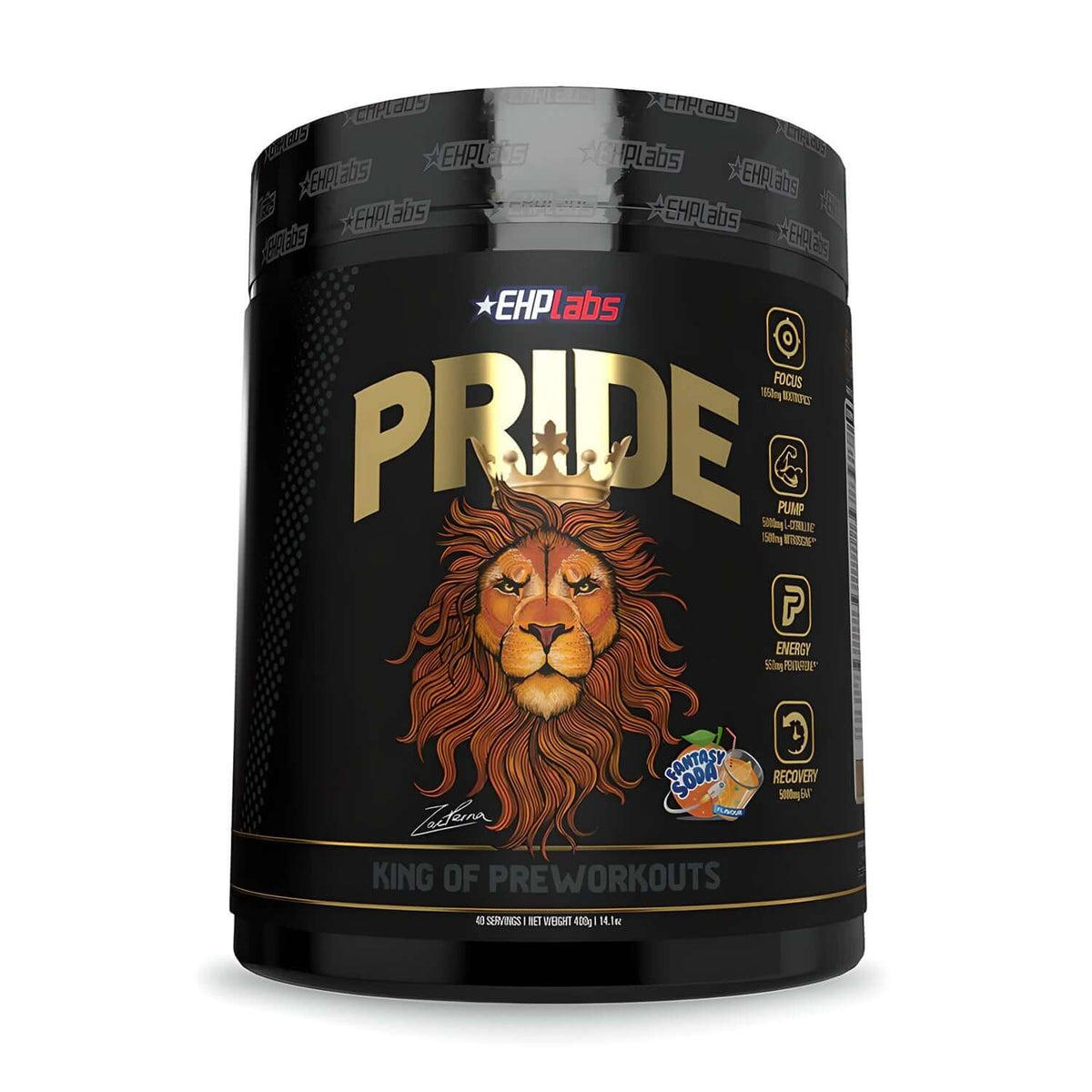 EHP Labs Pride Pre Workout Size: 20/40 Svgs Flavour: Fantasy Orange Soda