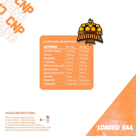 CNP Full Pump Nutritional Information