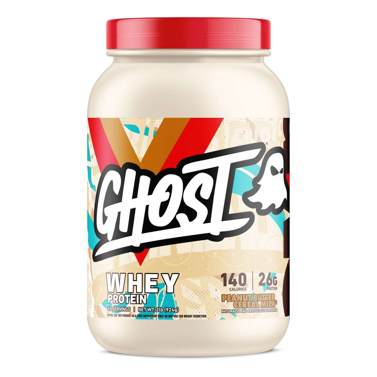 Ghost Whey Protein Size: 907g Flavour: Peanut Butter Cereal Milk EXP 30/09/25