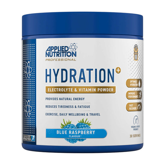 Applied Nutrition Hydration+ Size: 240g Flavour: Blue Raspberry