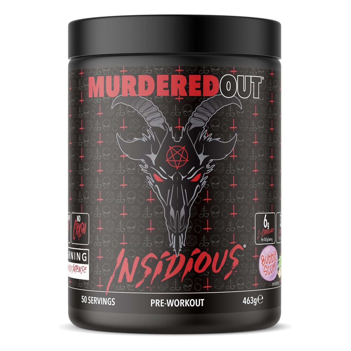 Murdered Out Insidious Size: 463g Flavour: Bubblescum
