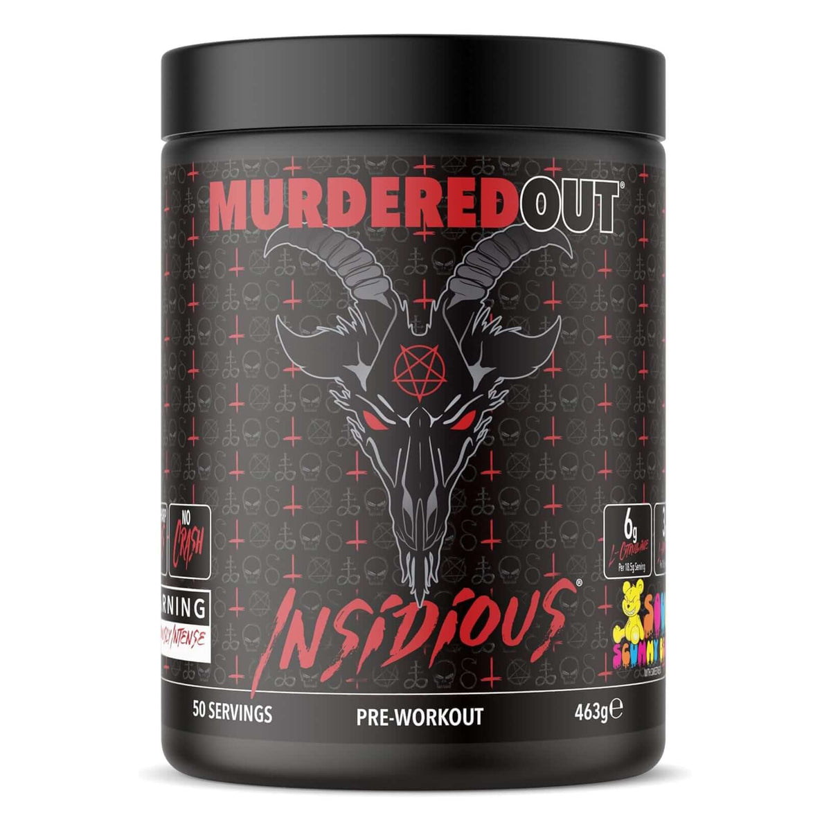 Murdered Out Insidious Size: 463g Flavour: Sour Scummy Bear