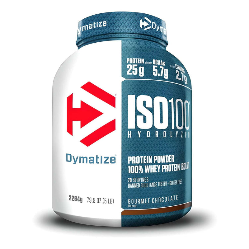 Dymatize ISO 100 Hydrolyzed Whey Protein Isolate Size: 2.2kg Flavour: Gourmet Chocolate
