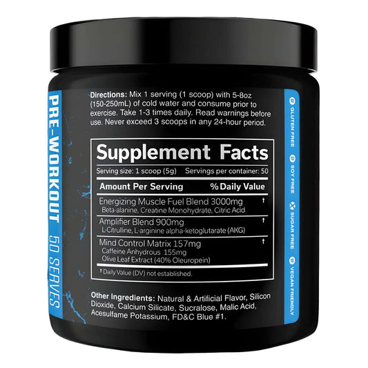 JNX Sports The Curse Pre Workout Nutrition Facts