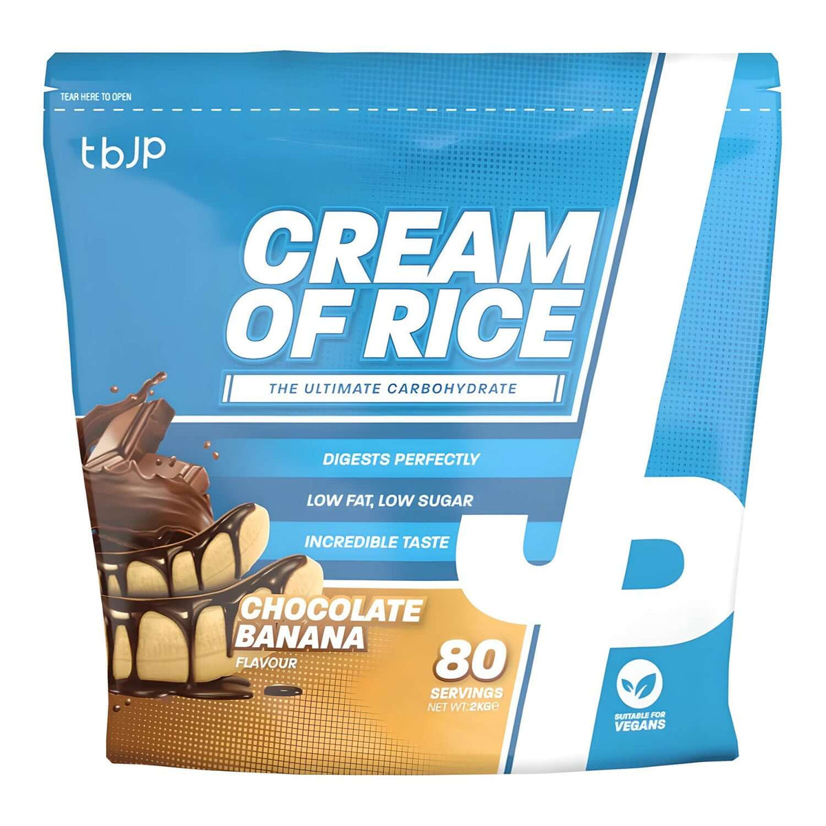 Trained By JP Cream Of Rice Size: 2kg Flavour: Chocolate Banana