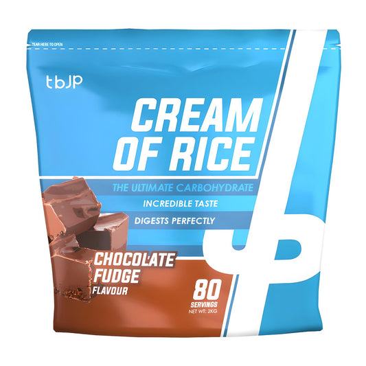 Trained By JP Cream Of Rice Size: 2kg Flavour: Chocolate Fudge