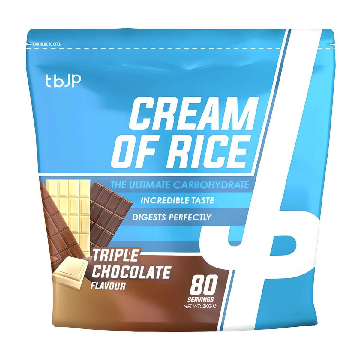 Trained By JP Cream Of Rice Size: 2kg Flavour: Triple Chocolate