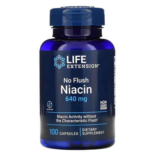 Life Extension No Flush Niacin Size: 100 Capsules