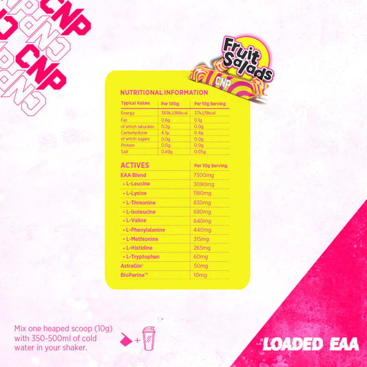 CNP Loaded EAA Nutrition Facts