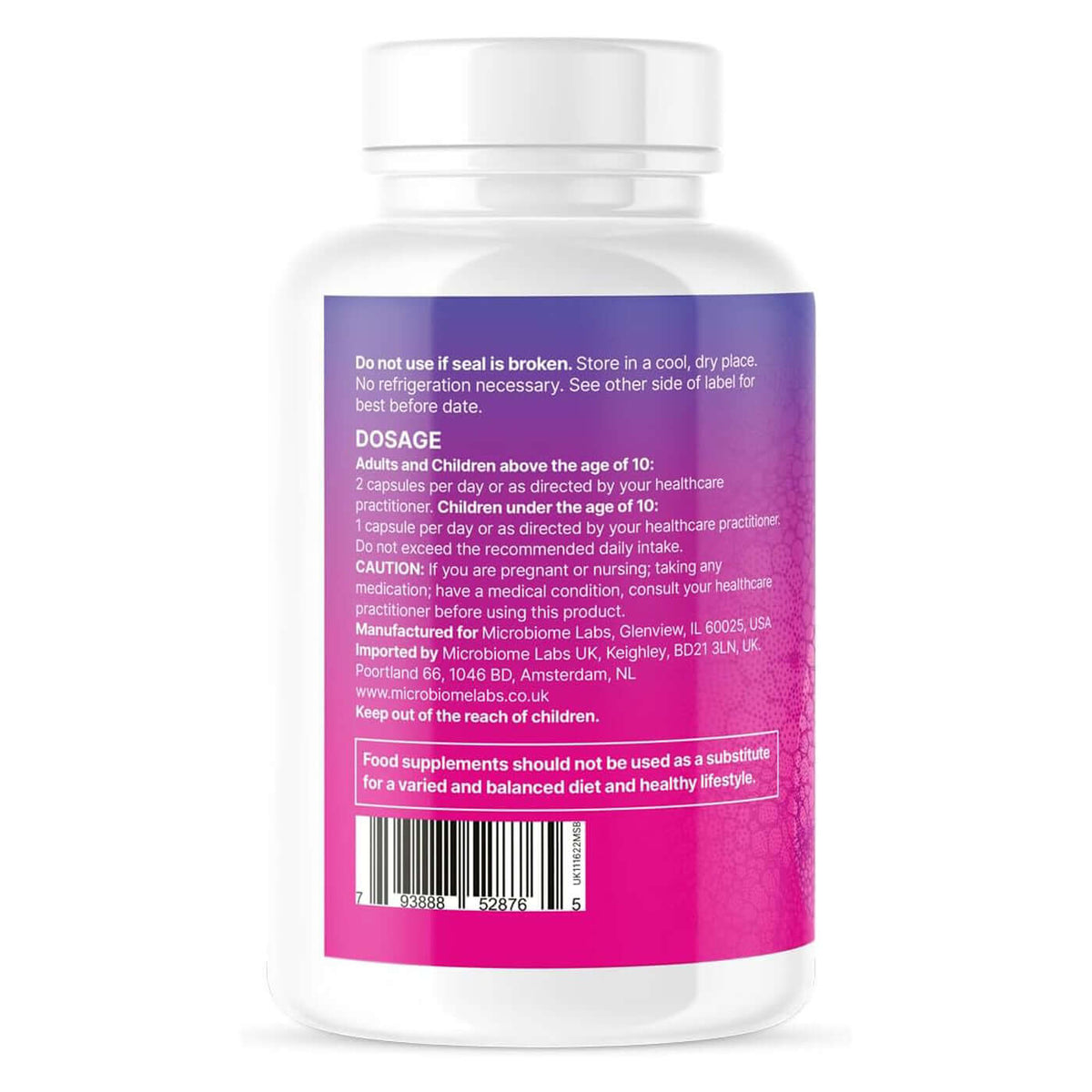 Microbiome Labs MegaSporeBiotic Plus Label