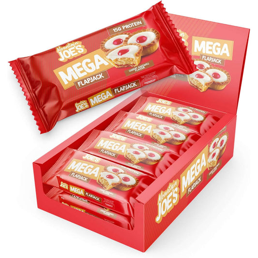 Mountain Joe's Mega Flapjacks Size: 12 x 100g Flavour: Cherry Bakewell