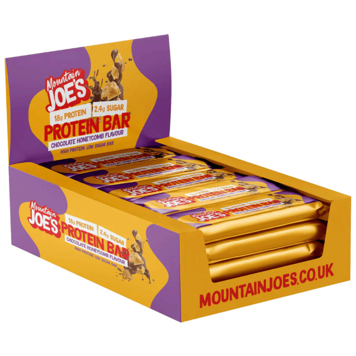 Mountain Joe's Protein Bars Size: 12 x 55g Flavour: Chocolate Candy Creme