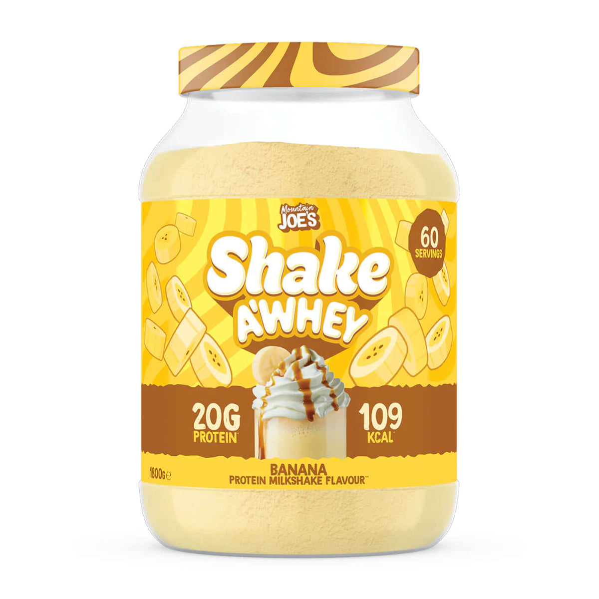 Mountain Joe's Shake A Whey Size: 1.8kg Flavour: Chocolate Brownie