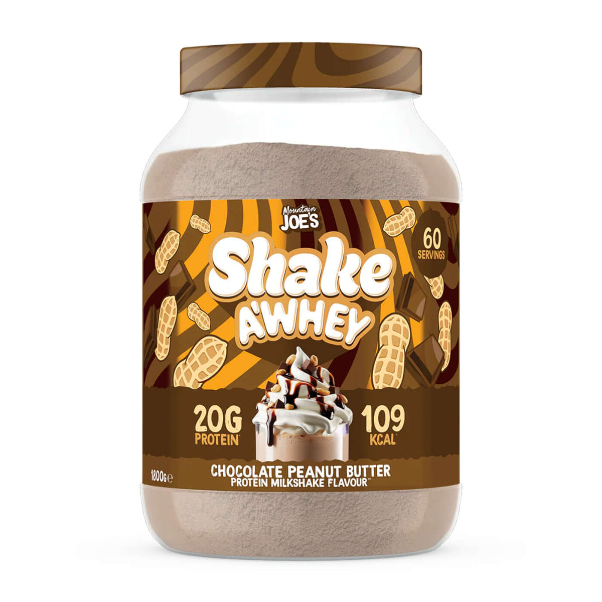 Mountain Joe's Shake A Whey Size: 1.8kg Flavour: Chocolate Brownie
