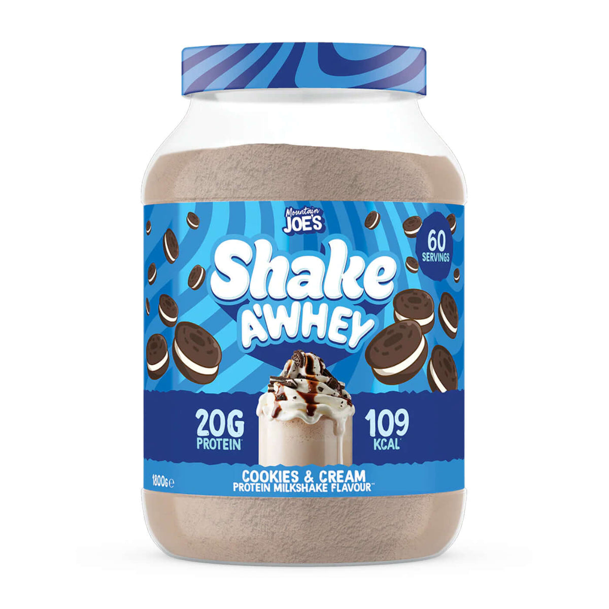 Mountain Joe's Shake A Whey Size: 1.8kg Flavour: Chocolate Brownie