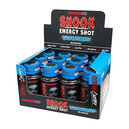 Murdered Out Shook Energy Shot Blue Raspberry