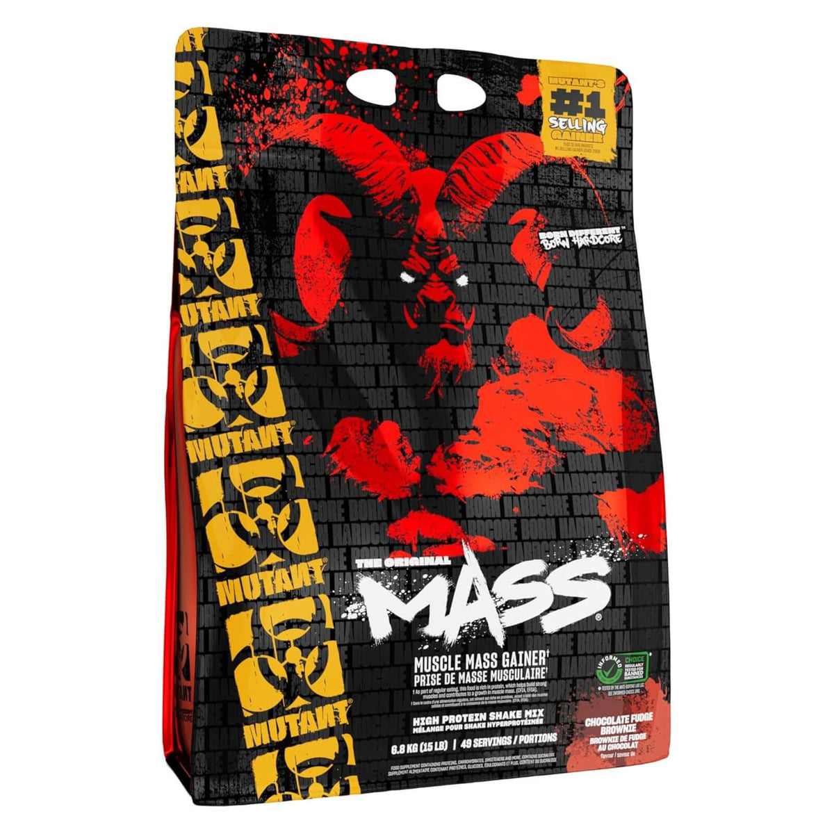 Mutant Mass Size: 6.8kg Flavour: Chocolate Fudge Brownie