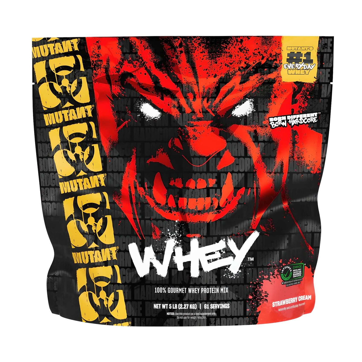 Mutant Whey Size: 2.27kg Flavour: Strawberry