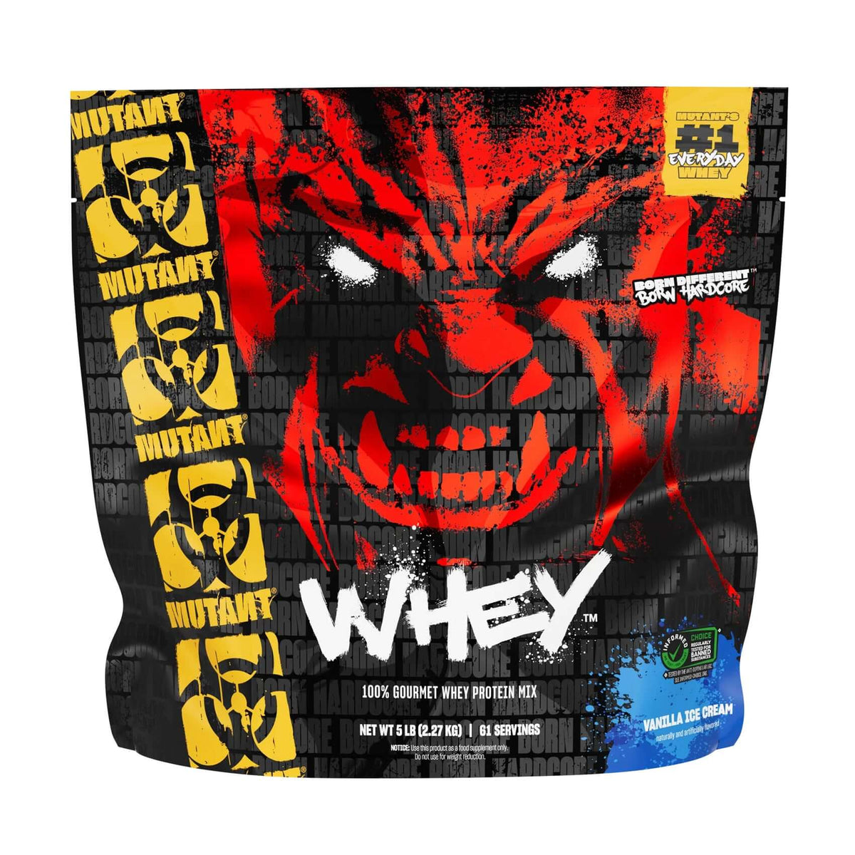 Mutant Whey Size: 2.27kg Flavour: Vanilla